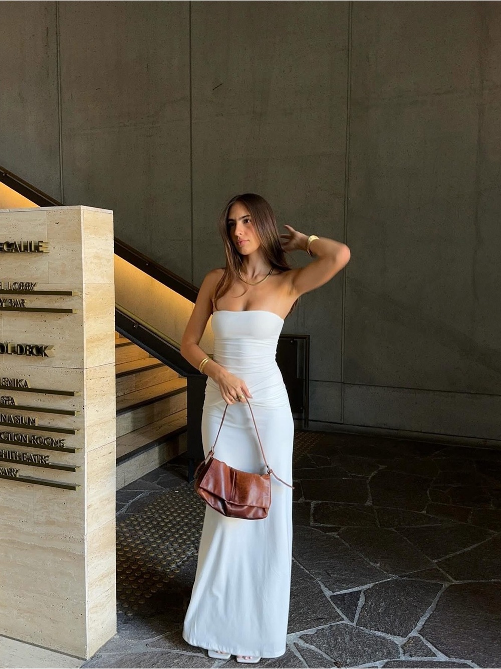 Charcoal Clothing White Maxi